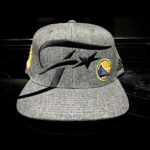 Adidas Adjustable Golden State Warriors Hat - Grey